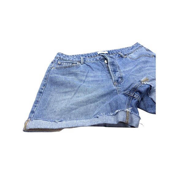 Forever 21 Womens Denim Button-Fly High-Waisted Shorts Size 31 - Picture 8 of 8